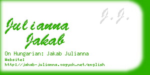 julianna jakab business card